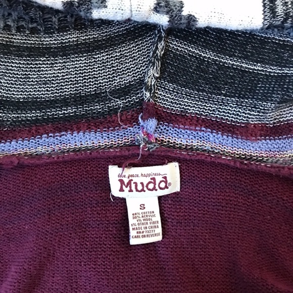 Long striped knitted cardigan - Picture 3 of 3